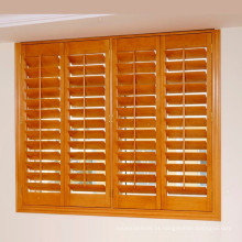 Persianas para janelas em PVC ou basswood com persianas de 63 e 89 mm